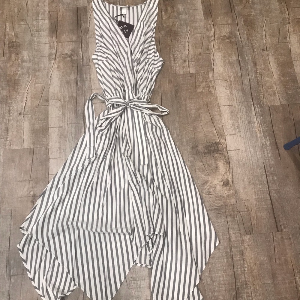 Navy/White Striped Ava & VIV Dress